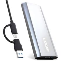Case SSD M.2 NVMe X-DRIVE USB 3.0 Prata Compatível Até 4TB Case SSD M.2 NVMe X-DRIVE USB 3.0 Prata Compatível Até 4TB