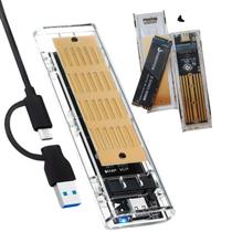 Case SSD M2 HD Externo Com Dissipação de Calor Protocolo Duplo Case SSD M2 HD Externo Com Dissipação de Calor Protocolo Duplo