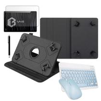 Case + Teclado E Mouse + Caneta E Película Trabalho Faculdade Para Tablet Vaio Tl10