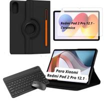 Case + Teclado + Película Para Tablet Xiaomi Redmi Pad2 Pro 12.1 Case + Teclado + Película Para Tablet Xiaomi Redmi Pad2 Pro 12.1