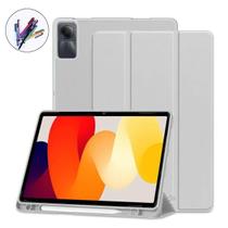 Case Tpu Magnética+Caneta Compatível Redmi Pad Se 11 Cinza