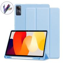 Case Tpu Magnética+Caneta Compatível Redmi Se 11 Azul Claro