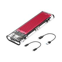 Case Transparente Para Disco Rígido NVMe M.2 Para USB 3.2 Gen 2 Tipo C Para SSD NVMe ORICO Case Transparente Para Disco Rígido NVMe M.2 Para USB 3.2 Gen 2 Tipo C Para SSD NVMe ORICO