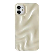 Caseative Capa para iPhone 11 com Padrão Ondas de Água Branco Claro Caseative Capa para iPhone 11 com Padrão Ondas de Água Branco Claro