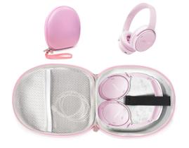 CaseSack Estojo Rosa para Fones Bose QuietComfort 45 35 CaseSack Estojo Rosa para Fones Bose QuietComfort 45 35