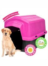 Casinha 4 para cachorros casa pet tamanho medio plastico resistente desmontavel varias cores