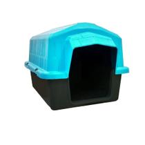 Casinha Cachorro Plástica Mega Facil N.4 Azul 76x57x54 Cm Casinha Cachorro Plástica Mega Facil N.4 Azul 76x57x54 Cm