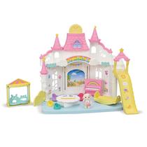 Casinha Calico Critters Sunny Castle com Bebê Flora Rabbit - Brinquedo para Berçário