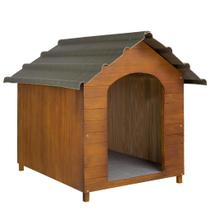 Casinha Casa Cachorro Gigante Telhado Ecológico Em madeira - Bonetti