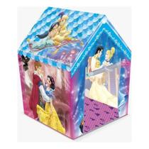 Casinha Das Princesas Barraca Infantil Menina com Forração Decorada na Base - Disney - Ref 2717