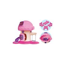 Casinha de boneca bella vila arvore com balanço escorregador