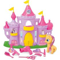 Casinha de Boneca Castelo Unika com Boneca, Pônei e Acessórios Casinha de Boneca Castelo Unika com Boneca, Pônei e Acessórios