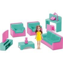 Casinha De Boneca Coleção Judy Sala Com Boneca Casinha De Boneca Coleção Judy Sala Com Boneca