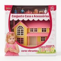 Casinha de Boneca e Acessórios Brinquedo familiar Divertido Casa Completa