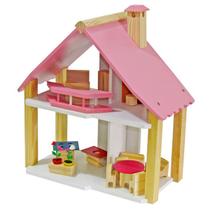Casinha de boneca mini chalé pink - wood toys - 78