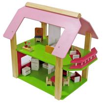 Casinha de boneca pink grande - wood toys - 103