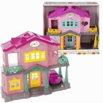 Casinha De Bonecas Sweety Home Rosa Com Acessórios Maral Casinha De Bonecas Sweety Home Rosa Com Acessórios Maral