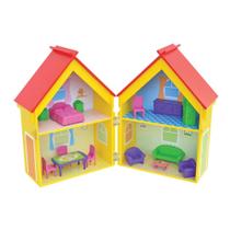 Casinha De Bonecas Yellow House Mobiliada - Junges Casinha De Bonecas Yellow House Mobiliada - Junges