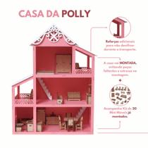 Casinha de Madeira MDF Polly Gigante - 70 cm