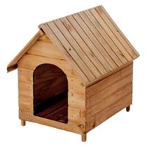 Casinha de Madeira Pinus Abrigo Toca Pet Cachorro Cães Pequenos N1 37 X 41 X 43 cm