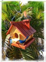 Casinha De Passarinho Pássaros Livres Madeira Tratada Eco - Start Artesanatos