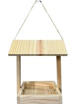 Casinha De Pássaros Comedouro Bebedouro Beija Flor Jardim