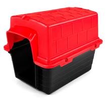 Casinha De Plástico Para Cães De Estimação N6 Porte Médio Ventilação E Vira Caminha Casinha De Plástico Para Cães De Estimação N6 Porte Médio Ventilação E Vira Caminha