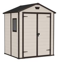 Casinha De Plastico Para Jardim 198x63x192 Cm 3800 Litros - Bege Cinza Casinha De Plastico Para Jardim 198x63x192 Cm 3800 Litros - Bege Cinza