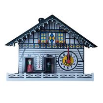 Casinha Do Tempo Com Relógio MDF Previsão Climática Relógio Funcional Estilo Alemão Decorativa Casinha Do Tempo Com Relógio MDF Previsão Climática Relógio Funcional Estilo Alemão Decorativa