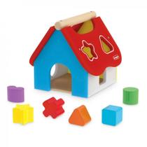 Casinha Educativa, 6 Pecas com Formas Geometricas, Junges Junges Brinquedos - Brinquedos Junges