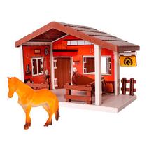 Casinha Faroeste com Cavalo e Acessórios - 0418 - Samba Toys