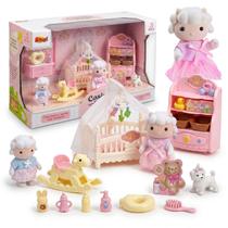 Casinha Feliz Brinquedo Quarto Do Bebê Conjunto Cenário Bonecos E Acessórios Casinha Feliz Brinquedo Quarto Do Bebê Conjunto Cenário Bonecos E Acessórios