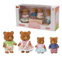 Casinha Feliz Coleção Família Urso Kit Bonecos Aveludados Casinha Feliz Coleção Família Urso Kit Bonecos Aveludados