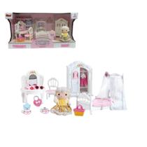 Casinha Feliz Conjunto Quarto Com Acessórios Zoop Toys 1055