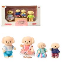 Casinha Feliz Família Cachorro Com Aparência Aveludada Tipo Sylvanian Family Ideal Para Colecionar Outras Famílias Zoop