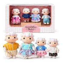 Casinha Feliz Família Ovelha Estilo Sylvanian Familie Zoop Casinha Feliz Família Ovelha Estilo Sylvanian Familie Zoop