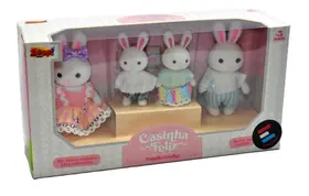 Casinha feliz zoop toys - familia coelho - modelo ii