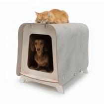 Casinha Gato e Cão Cabana Desmontável Toca Tecido Impermeável Confortável Casinha Gato e Cão Cabana Desmontável Toca Tecido Impermeável Confortável
