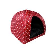 Casinha Iglu Impermeável para Gatos e Cães - Pata Vermelha G