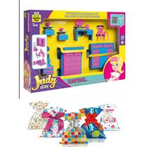 Casinha Infantil Judy Polly Home Brinquedo Com Sala - Cozinha - Quarto - Banheiro