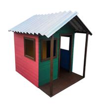 Casinha Infantil Lanci Madeira Plástica Maciça 150x150x175cm Externa