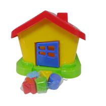 Casinha Kids Didática Formas Geométricas De Encaixe Amarelo