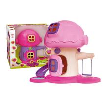 Casinha Na Arvore De Brinquedo c/ Moveis Bella Vila Menina