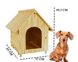 Casinha Para Cachorro e Gato Casa de Madeira Pinus Moradia Para Cães Pequenos Porte N2 - Vapet Vupet