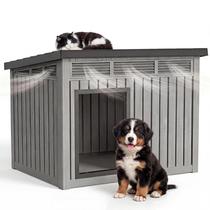 Casinha para Cães DRATO em Resina Resistente ao Clima, Pequena, para Uso Interno e Externo