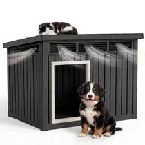 Casinha para Cães DRATO em Resina Resistente ao Clima, Pequena, para Uso Interno e Externo