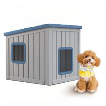 Casinha para Cães DRATO em Resina Resistente às Intempéries com Telhado Inclinado 63 x 55 x 56 cm