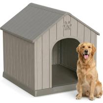 Casinha para Cães DRATO Grande, Resistente à Água, em Resina, com Ventilação