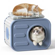 Casinha para Gato DRATO em Resina com Formato de Câmera e Almofada Impermeável
