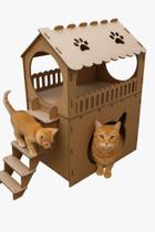 Casinha Para Gatos Toca Toquinha 2 Andares Grande